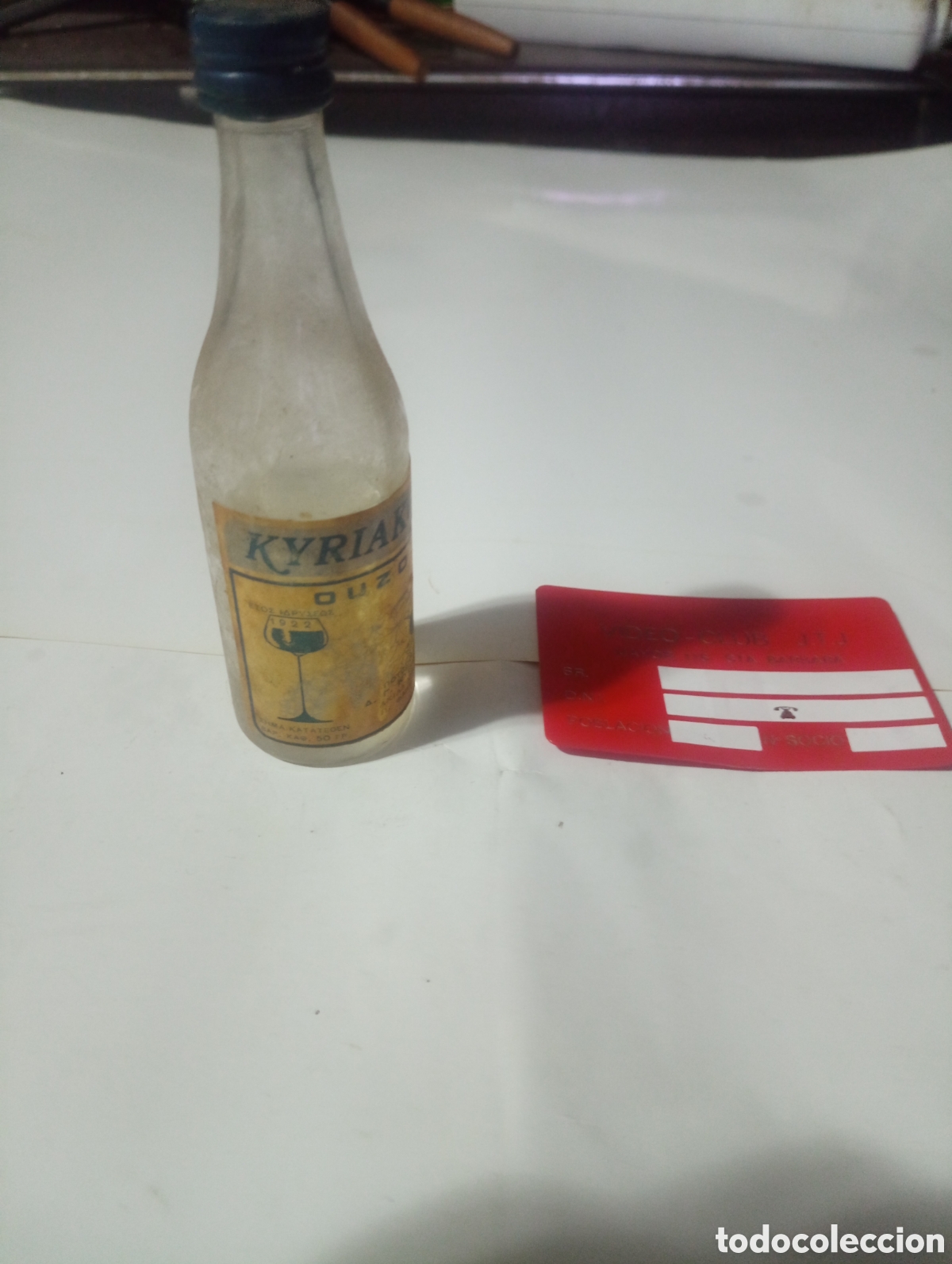 Otras Botellas y Bebidas Antiguas de colecci&oacute;n: Botell&iacute;n duzo kyriakou