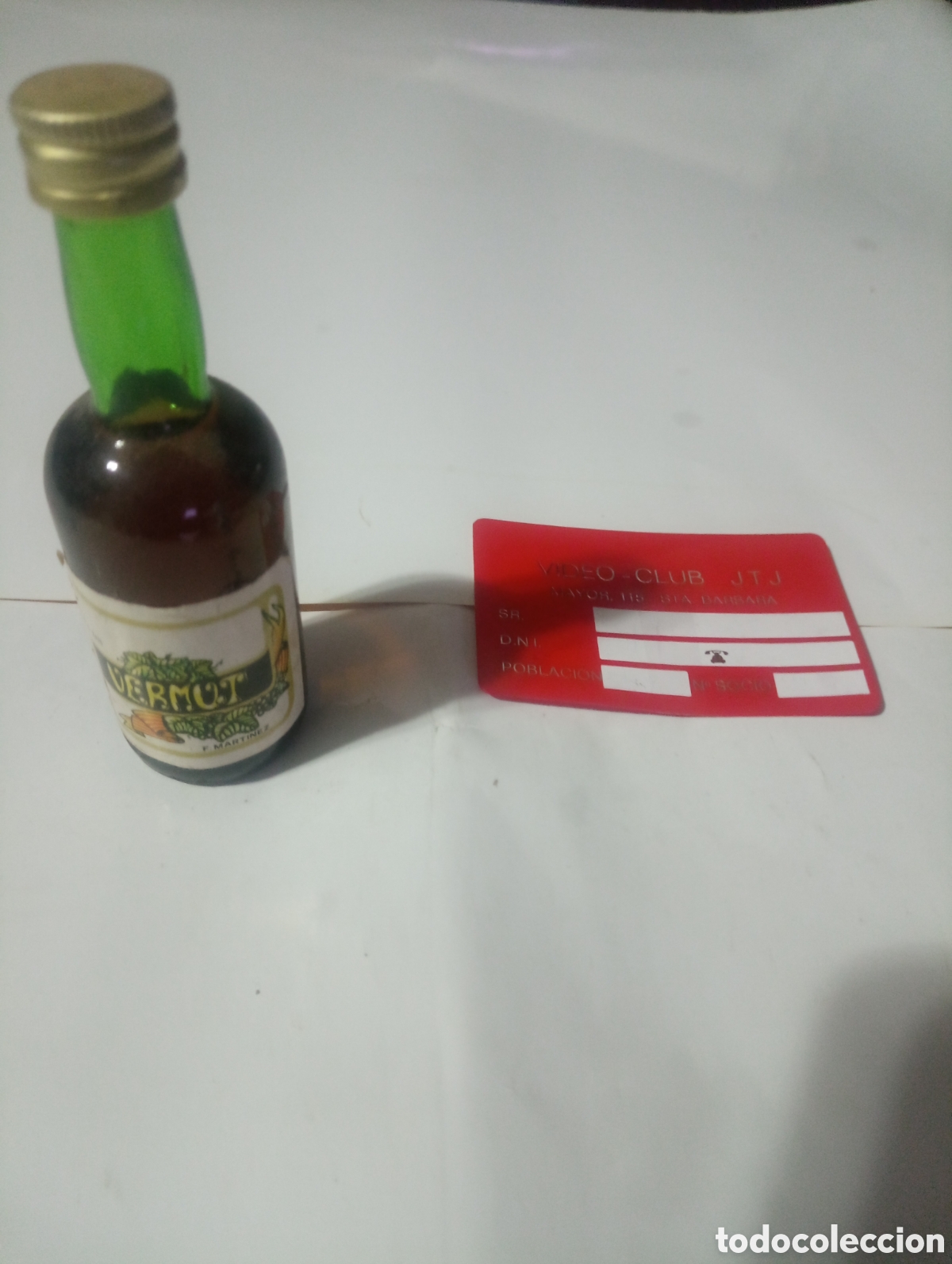 Otras Botellas y Bebidas Antiguas de colecci&oacute;n: Botell&iacute;n vermut f martinez