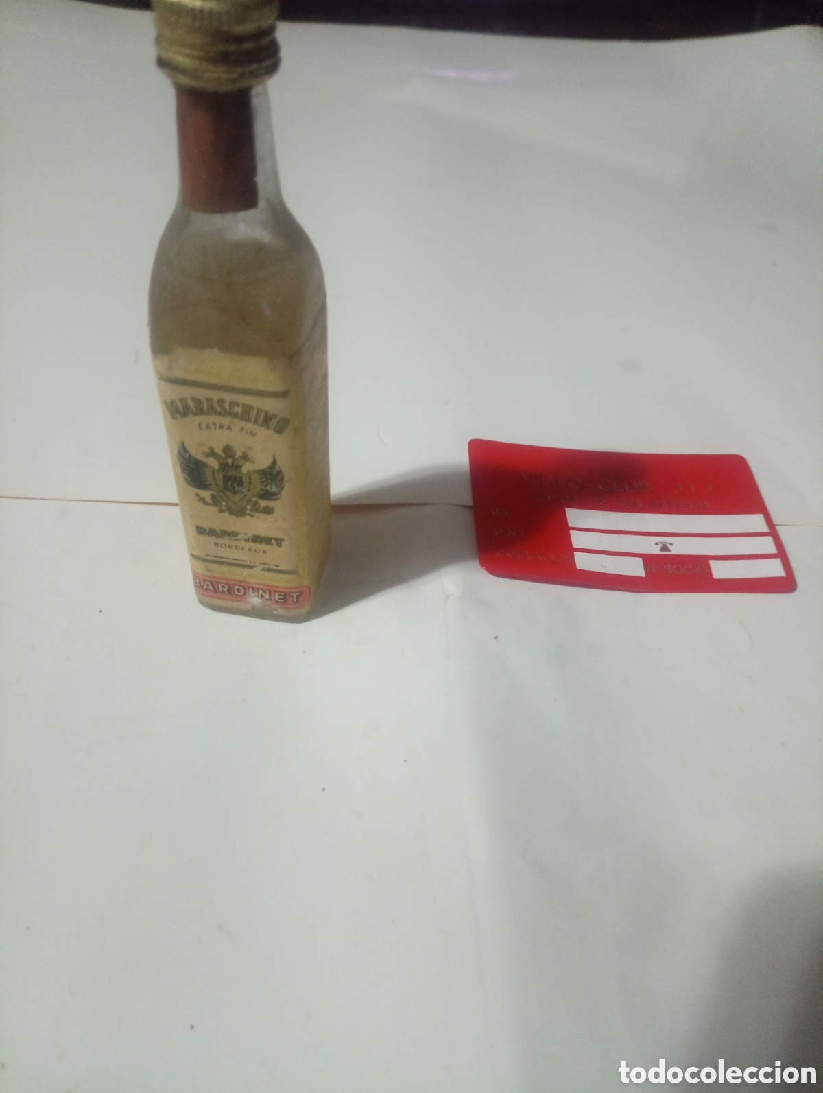 Otras Botellas y Bebidas Antiguas de colecci&oacute;n: Botell&iacute;n bardinet maraschino