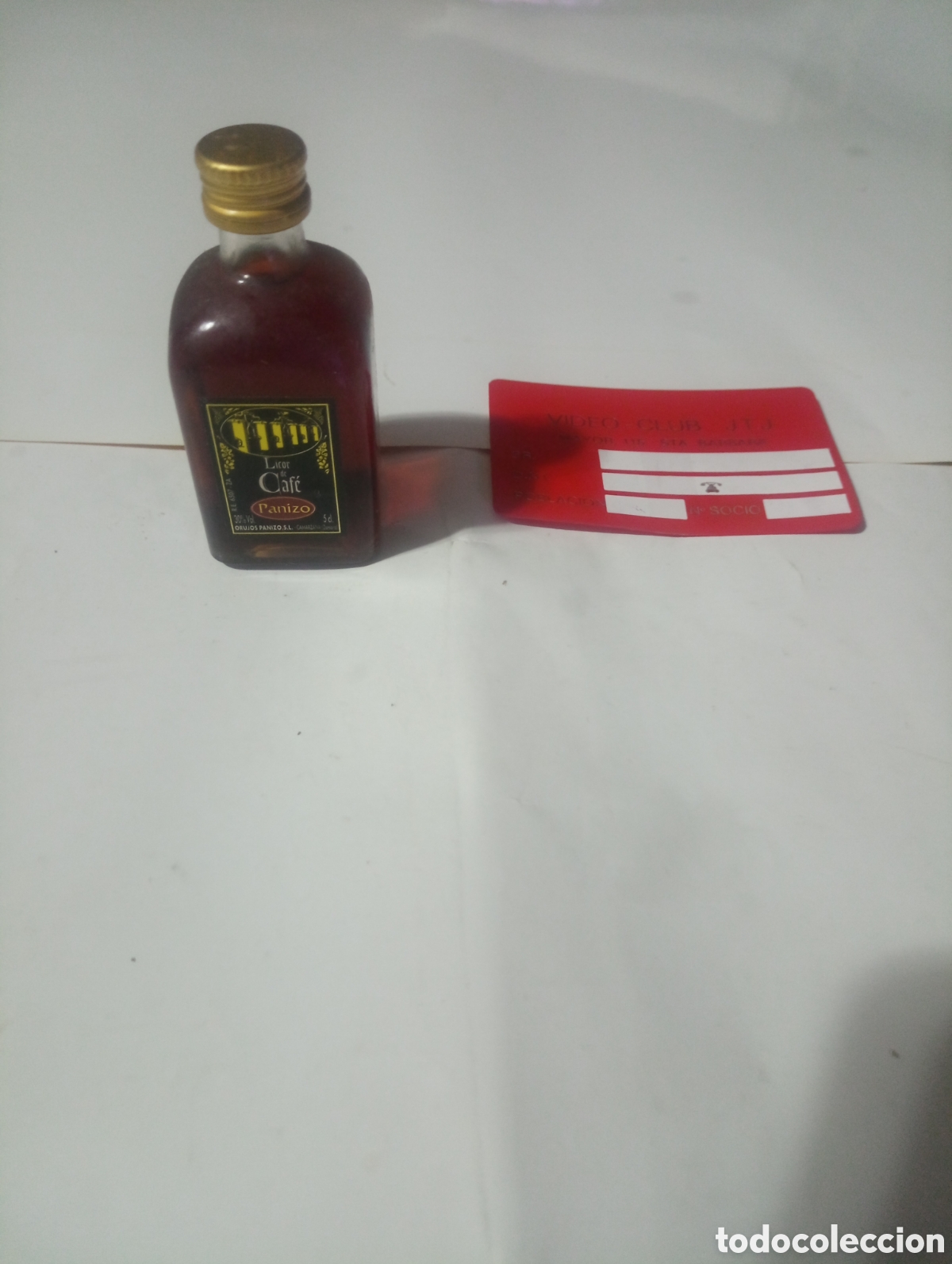 Otras Botellas y Bebidas Antiguas de colecci&oacute;n: Botell&iacute;n panizo licor de cafe