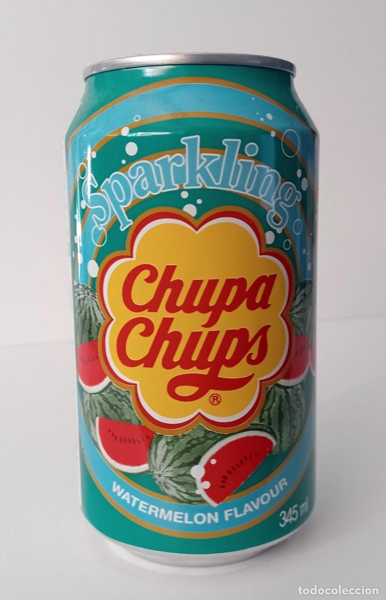 Otras Botellas y Bebidas Antiguas de colecci&oacute;n: LATA VAC&Iacute;A BEBIDA CHUPA CHUPS SPARKLING WATERMELON FLAVOUR