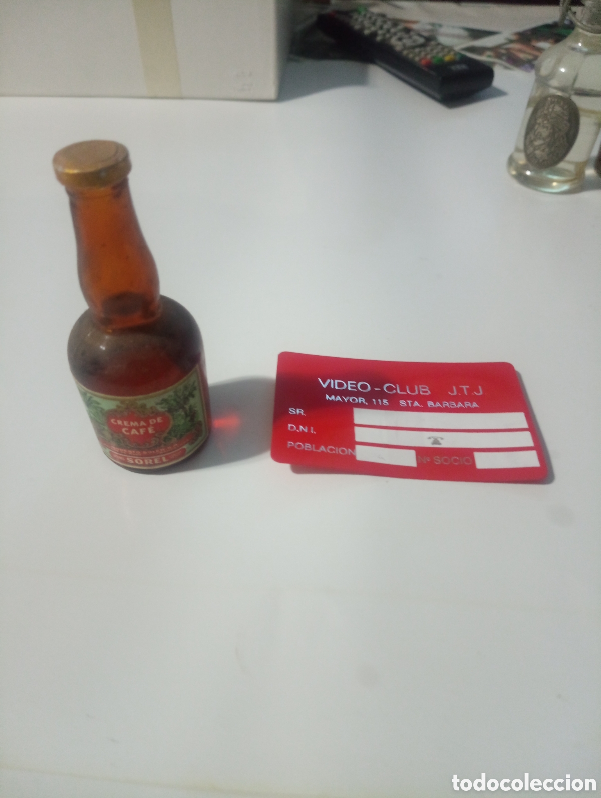 Otras Botellas y Bebidas Antiguas de colecci&oacute;n: Botell&iacute;n crema de caf&eacute; sorel
