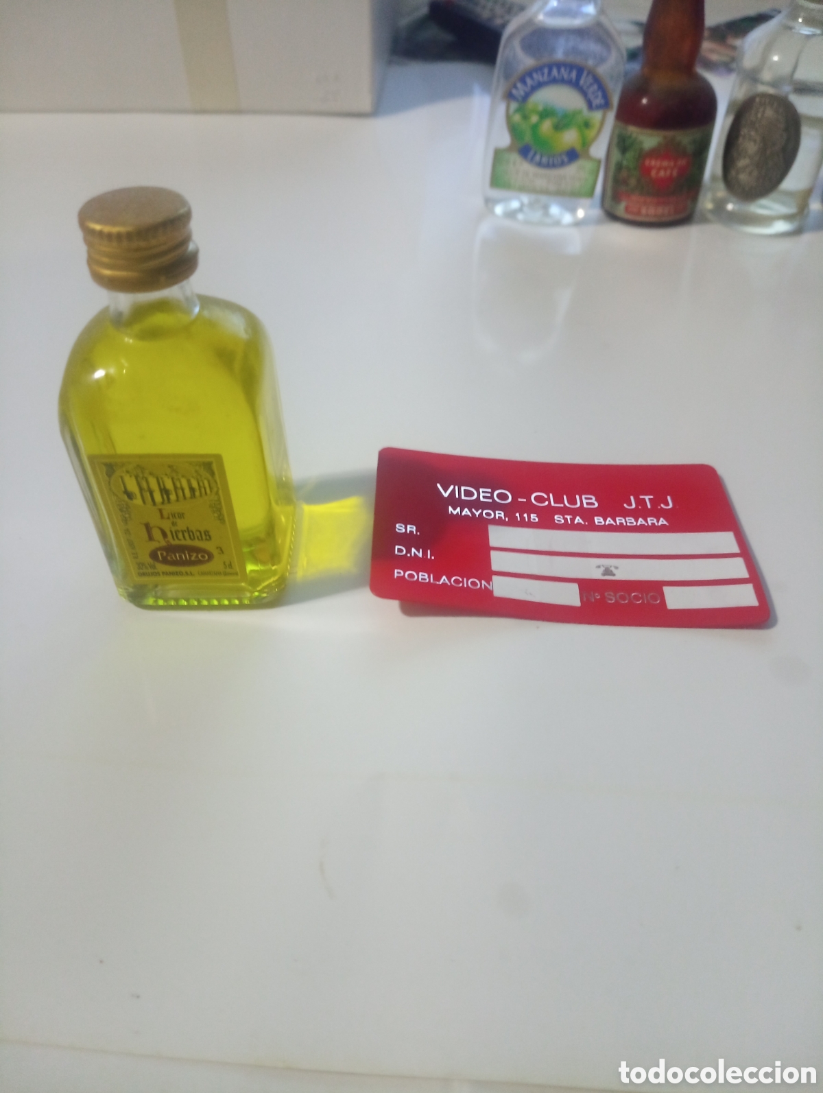 Otras Botellas y Bebidas Antiguas de colecci&oacute;n: Botell&iacute;n licor de hierbas panizo