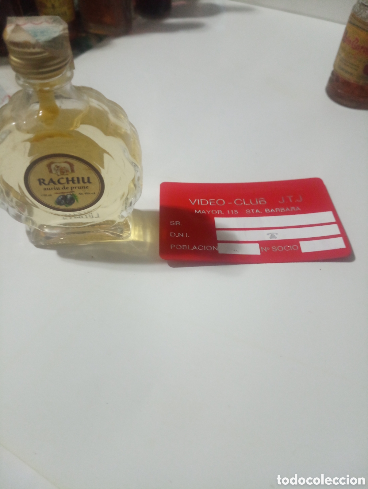 Otras Botellas y Bebidas Antiguas de colecci&oacute;n: Botell&iacute;n rachiu auriu de prune