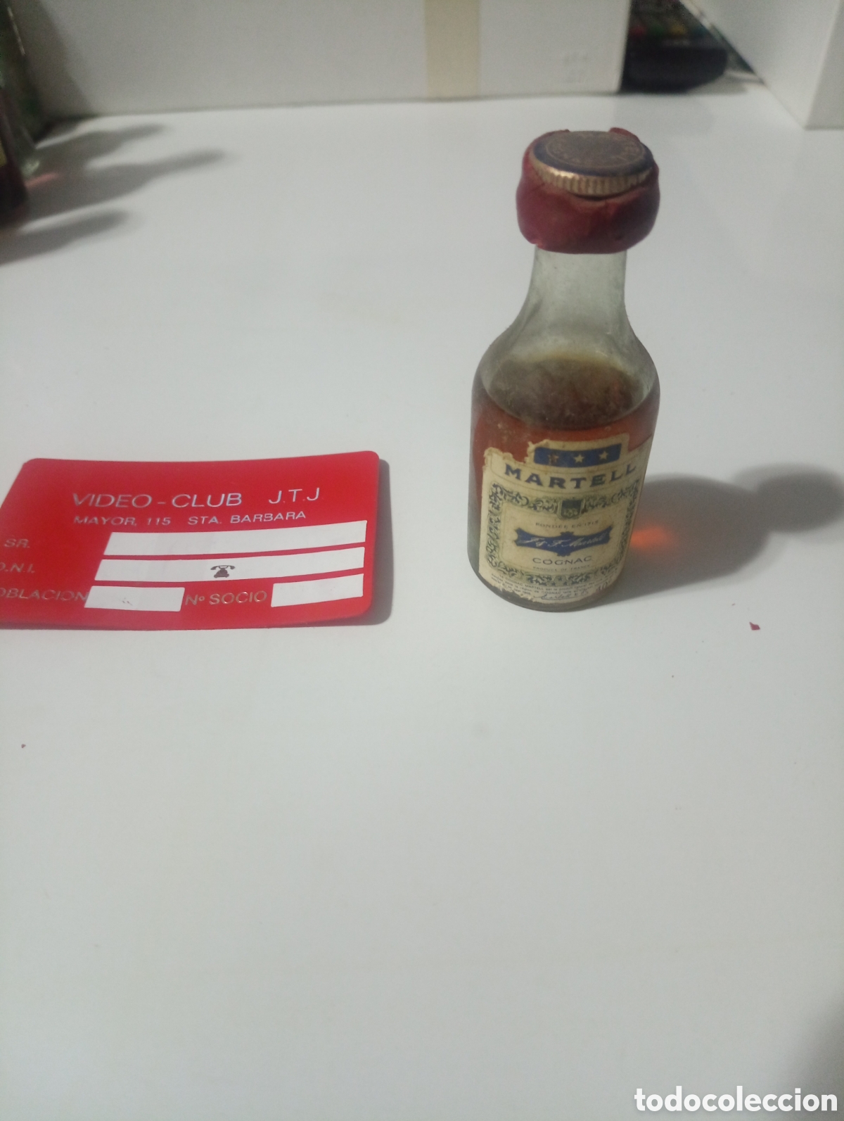 Otras Botellas y Bebidas Antiguas de colecci&oacute;n: Botell&iacute;n cognac Martell