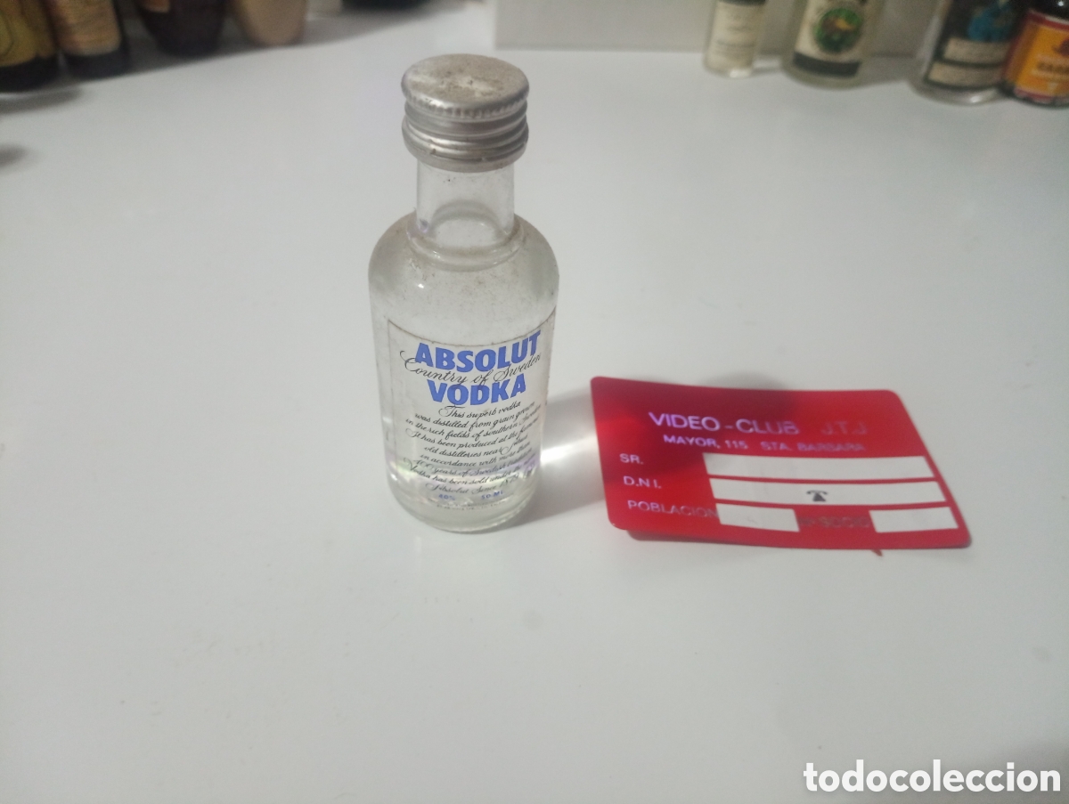Otras Botellas y Bebidas Antiguas de colecci&oacute;n: Botell&iacute;n vodka absolut