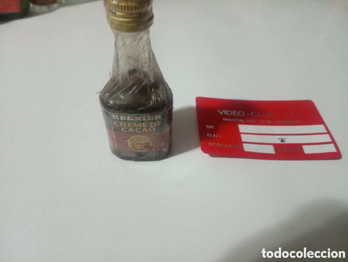 Otras Botellas y Bebidas Antiguas de colecci&oacute;n: Botell&iacute;n crema de cacao regnier