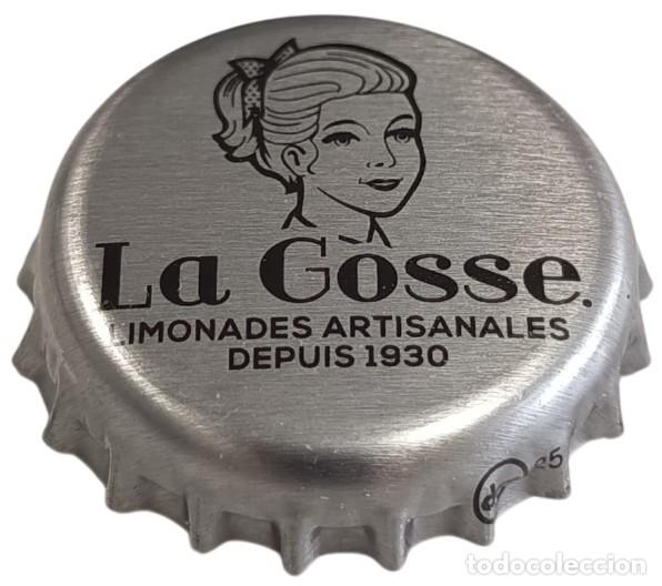 Otras Botellas y Bebidas Antiguas de colecci&oacute;n: Francia Capsule Crown Cap Brasserie La Gosse Limonade 62 Li&eacute;vin RP775 tap&oacute;n corona