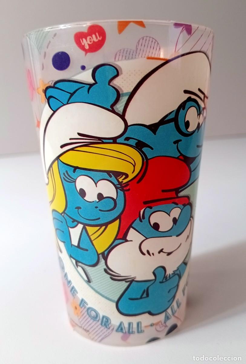 Otras Botellas y Bebidas Antiguas de colecci&oacute;n: VASO DE PL&Aacute;STICO DE LOS PITUFOS