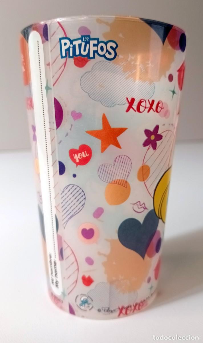 Otras botellas y bebidas antiguas de colecci&oacute;n: VASO DE PL&Aacute;STICO DE LOS PITUFOS - Foto 2
