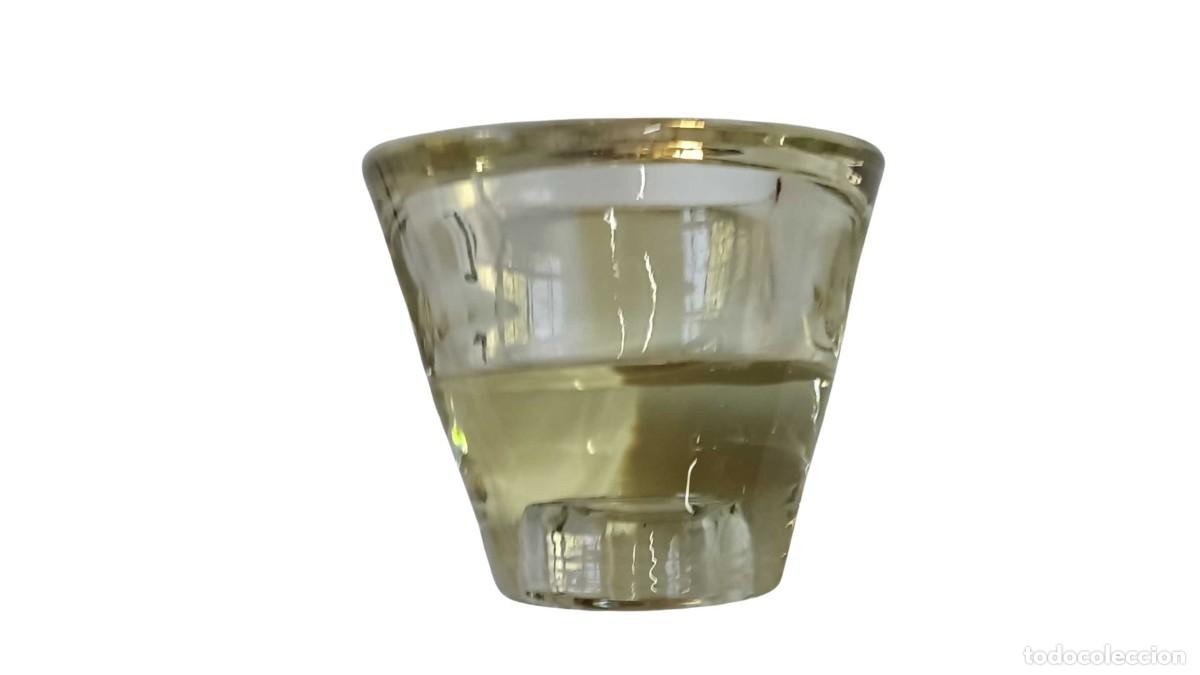 Otras Botellas y Bebidas Antiguas de colecci&oacute;n: COPITA DE MEZCAL - VIDRIO GRUESO - PERFIL C&Oacute;NICO - VINTAGE A&Ntilde;OS 1960-1980