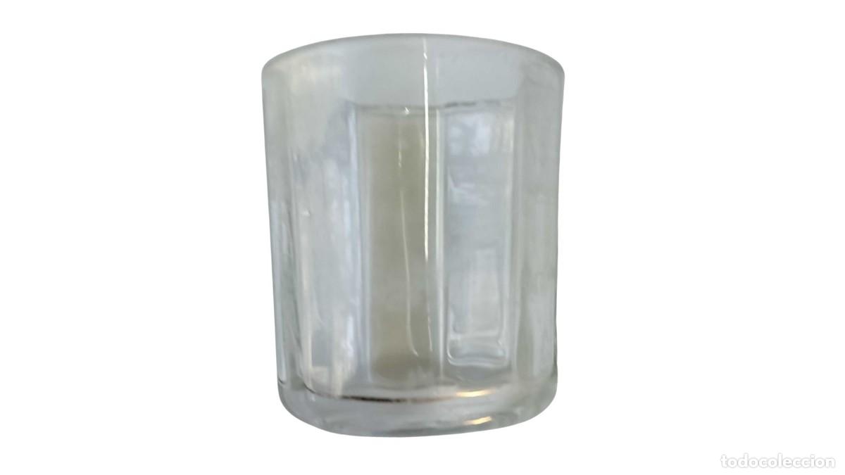Otras Botellas y Bebidas Antiguas de colecci&oacute;n: VASO DE VIDRIO TRANSPARENTE CON PANELES - VINTAGE A&Ntilde;OS 60/70