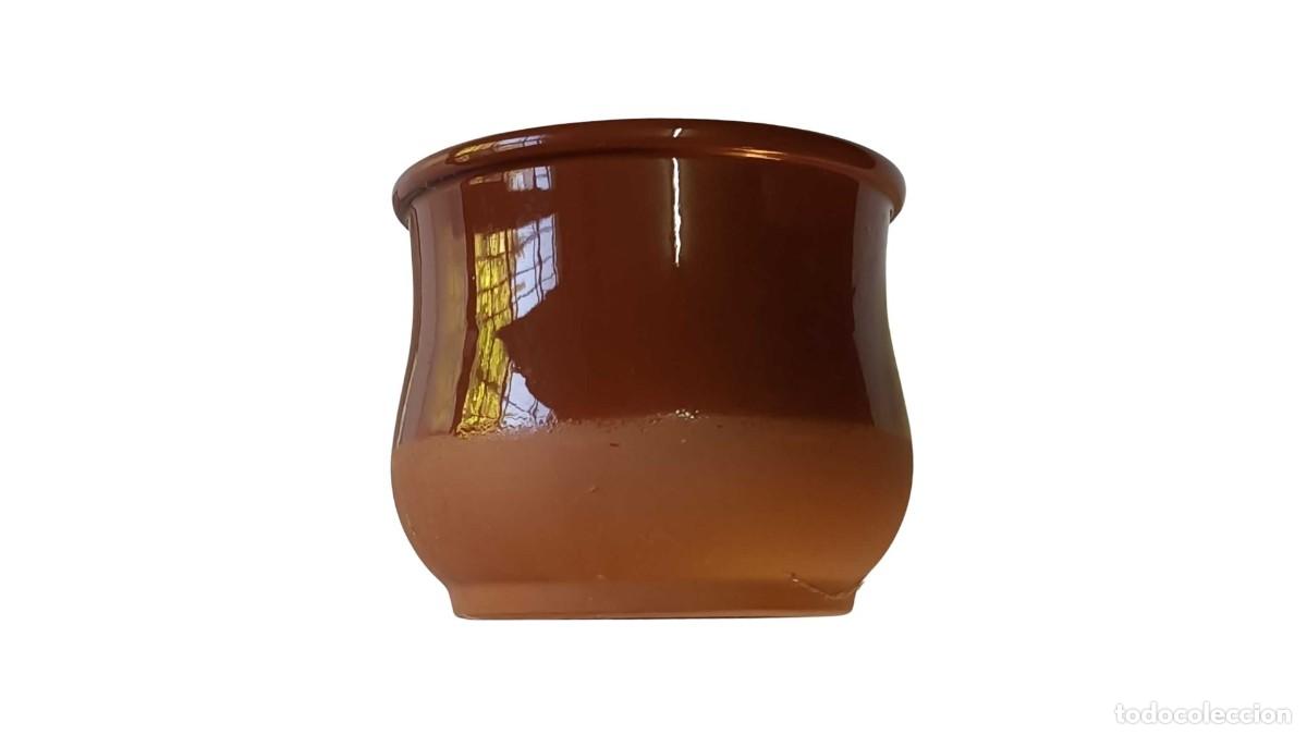 Otras Botellas y Bebidas Antiguas de colecci&oacute;n: Tajo terracota esmaltada en la parte superior y natural en la base - MARCA CERMER