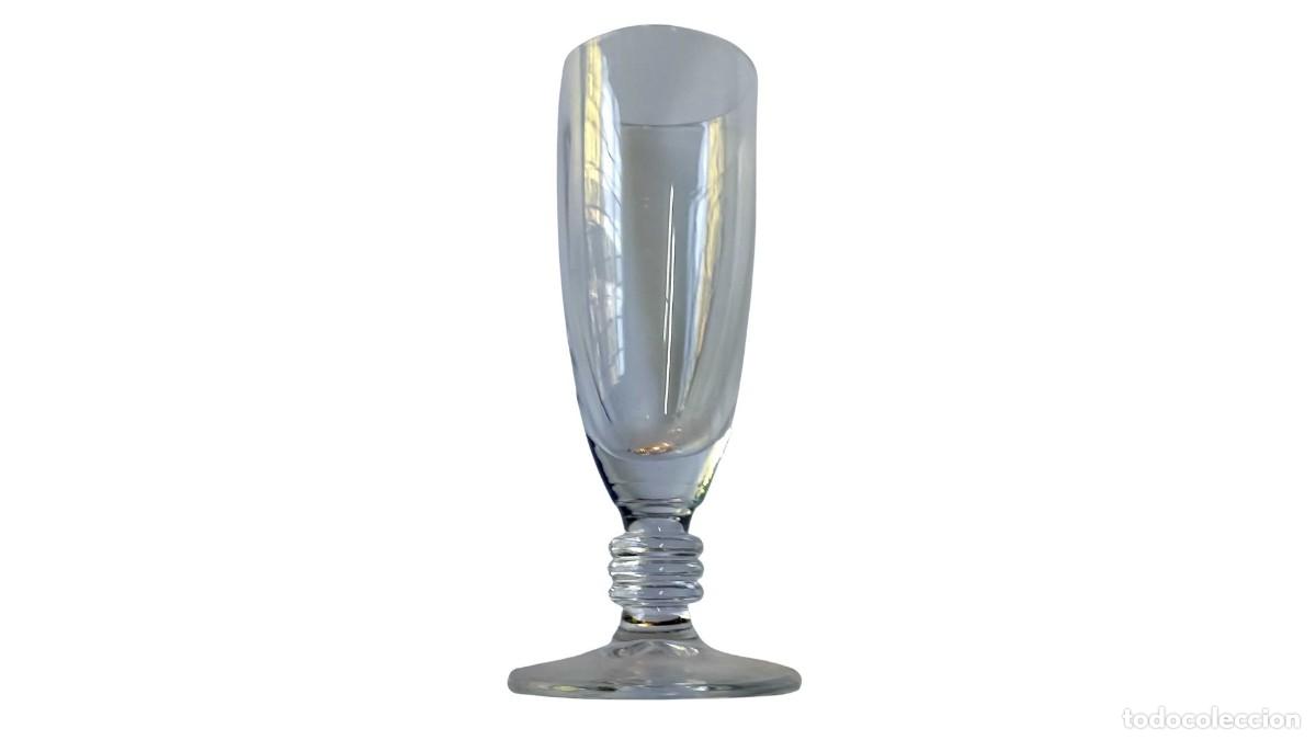 Otras Botellas y Bebidas Antiguas de colecci&oacute;n: COPA DE CRISTAL CON PIE - VASO TIPO FLAUTA - VINTAGE