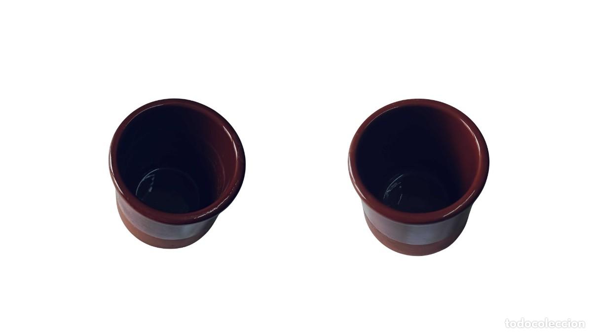 Otras Botellas y Bebidas Antiguas de colecci&oacute;n: LOTE DE 2 TERRACOTA ESMALTADA - MARCA CERMER - MENAJE HOSTELER&Iacute;A TRADICIONAL