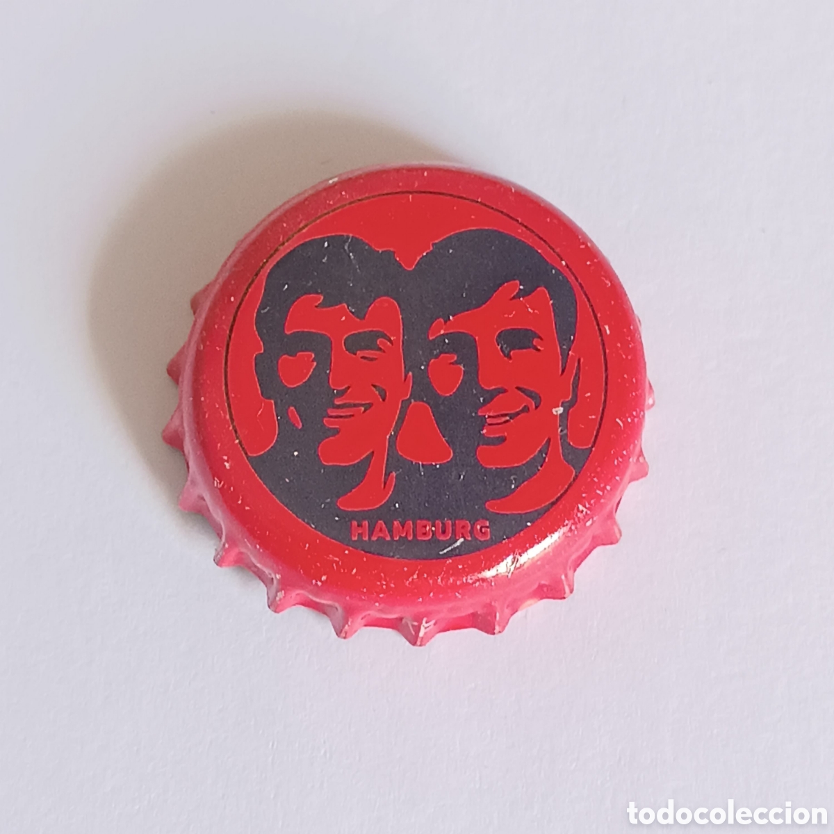 Otras Botellas y Bebidas Antiguas de colecci&oacute;n: CHAPA SODA/REFRESCO HAMBURG (ALEMANIA)