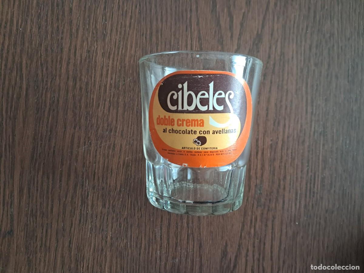 Otras Botellas y Bebidas Antiguas de colecci&oacute;n: A&Ntilde;OS 80 VASO O BOTE DE CIBELES, VAC&Iacute;O. DOBLE CREMA CHOCOLATE CON AVELLANAS (TIPO NOCILLA)
