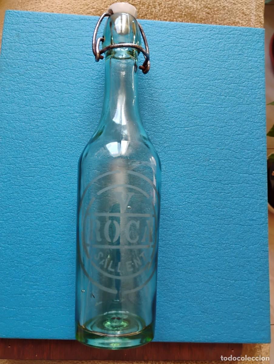 Otras botellas y bebidas antiguas de colecci&oacute;n: ANTIGUA BOTELLA V. ROCA - SALLENT