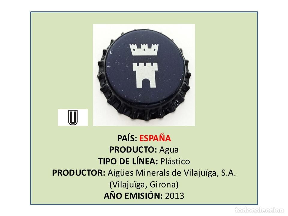 Otras botellas y bebidas antiguas de colecci&oacute;n: TAPON CORONA CAPSULA CHAPA AGUA VILAJU&Iuml;GA (ESPA&Ntilde;A)
