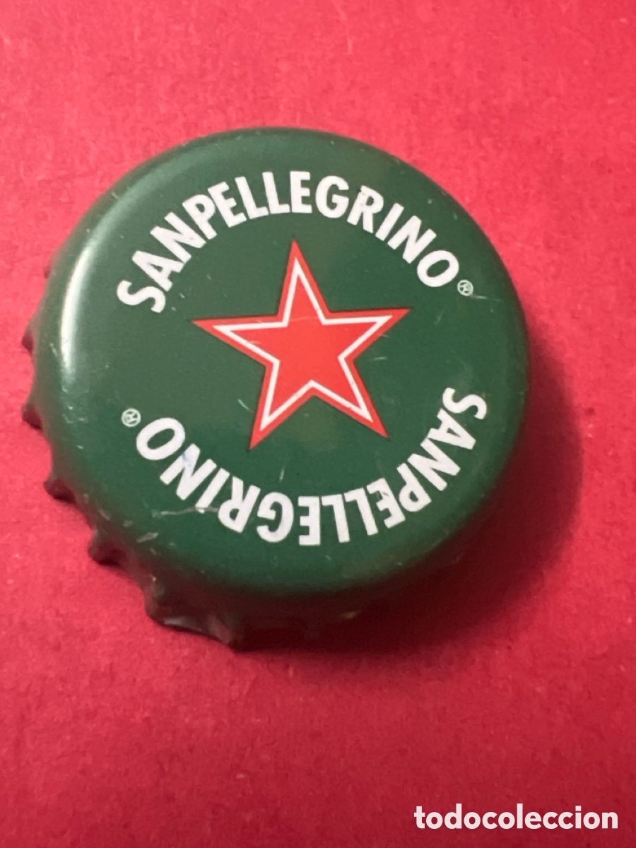 Otras botellas y bebidas antiguas de colecci&oacute;n: T4/X74/N2. CHAPA - Soda/Refresco - Sanpellegrino