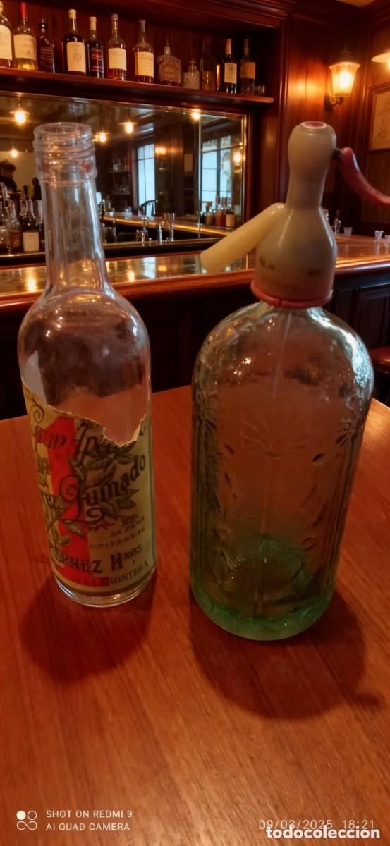 Collectionnisme d'Autres Bouteilles et Boissons : duo botella y sifon antiguos
