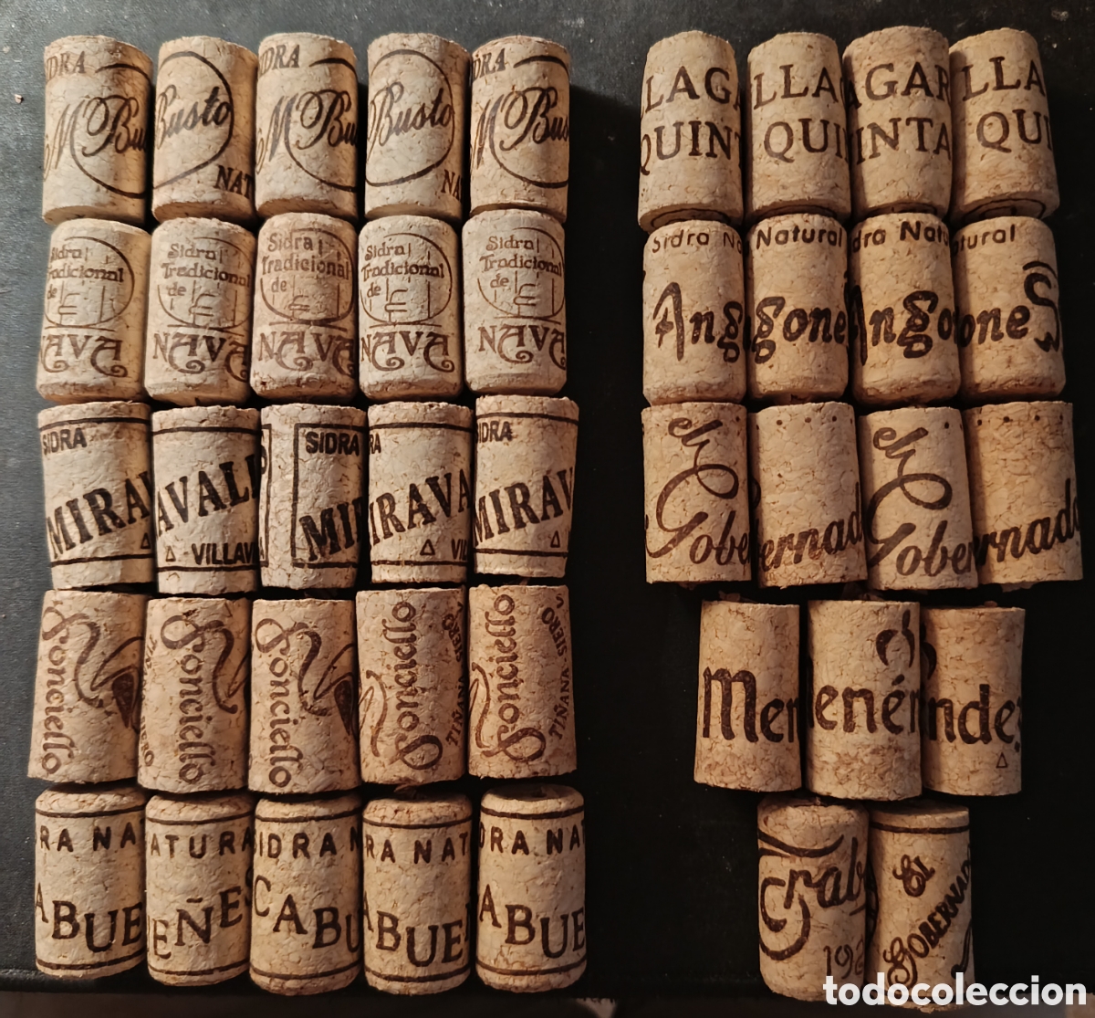 Otras botellas y bebidas antiguas de colecci&oacute;n: LOTE CORCHOS DE SIDRA ASTURIANA