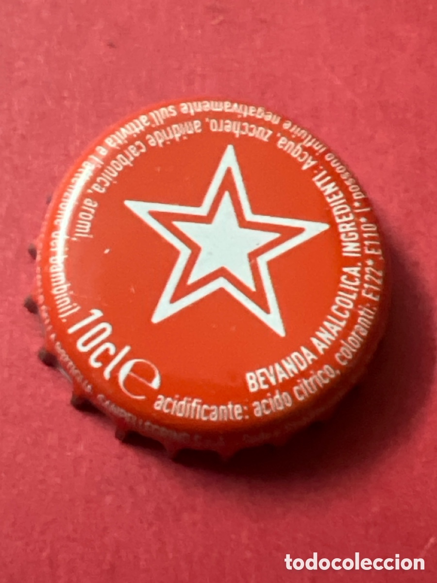 Otras botellas y bebidas antiguas de colecci&oacute;n: T4/X73/G3. CHAPA REFRESCO/SODA SAN PELLEGRINO