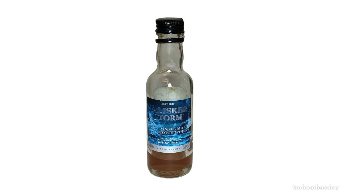 Otras botellas y bebidas antiguas de colecci&oacute;n: BOTELLIN ALISKER STORM SINGLE MALT SCOTCH WHISKY - ISLA DE SKYE - 2013