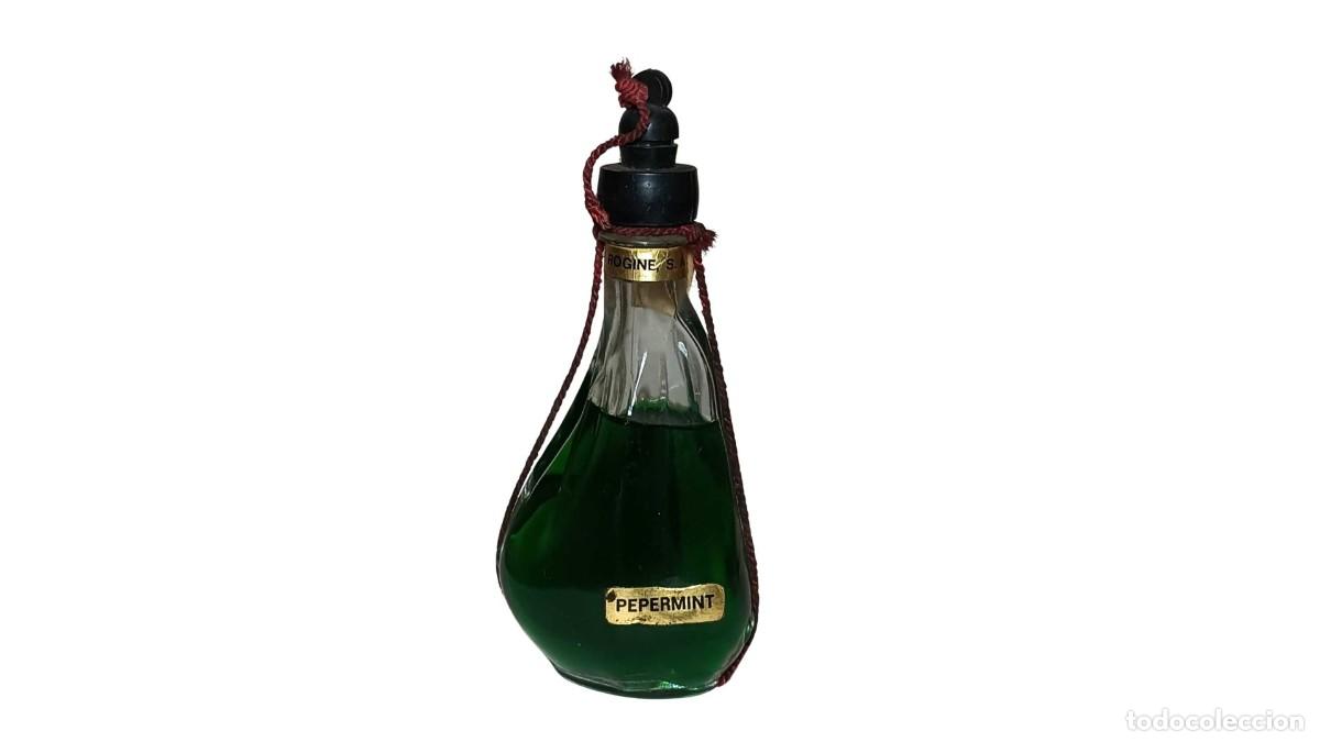 Otras botellas y bebidas antiguas de colecci&oacute;n: BOTELL&Iacute;N ANTIGUO DE LICOR DE MENTA &rdquo;PEPERMINT&rdquo; - ROGINE S.A. - PRECINTO FISCAL ESPA&Ntilde;OL - A&Ntilde;OS 60/70