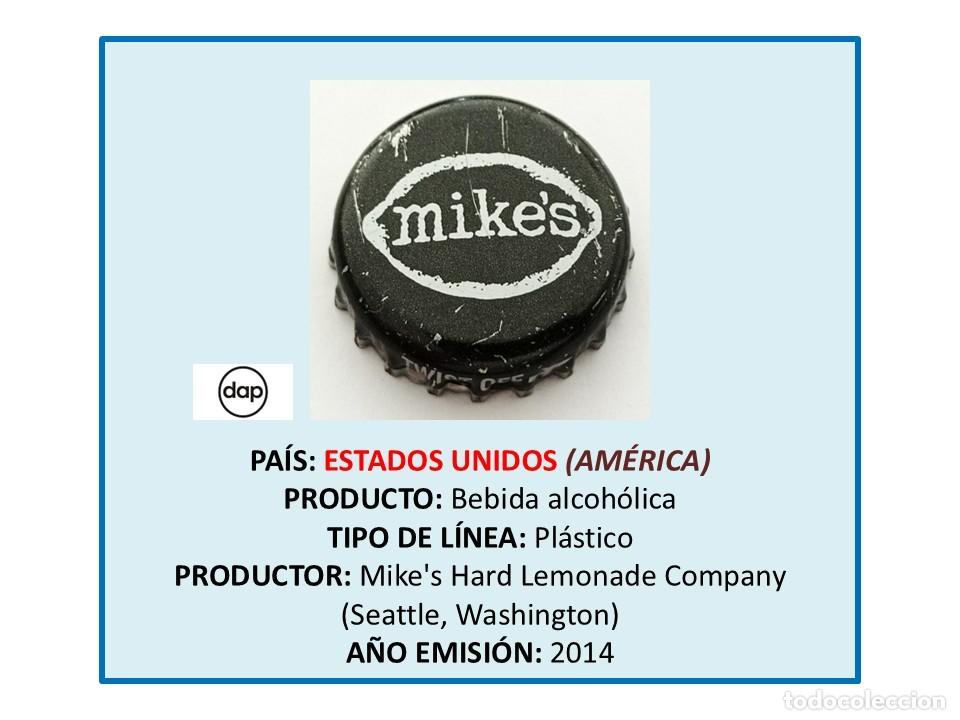 Otras botellas y bebidas antiguas de colecci&oacute;n: TAPON CORONA CAPSULA CHAPA BEBIDA ALCOH&Oacute;LICA MIKE'S (ESTADOS UNIDOS)