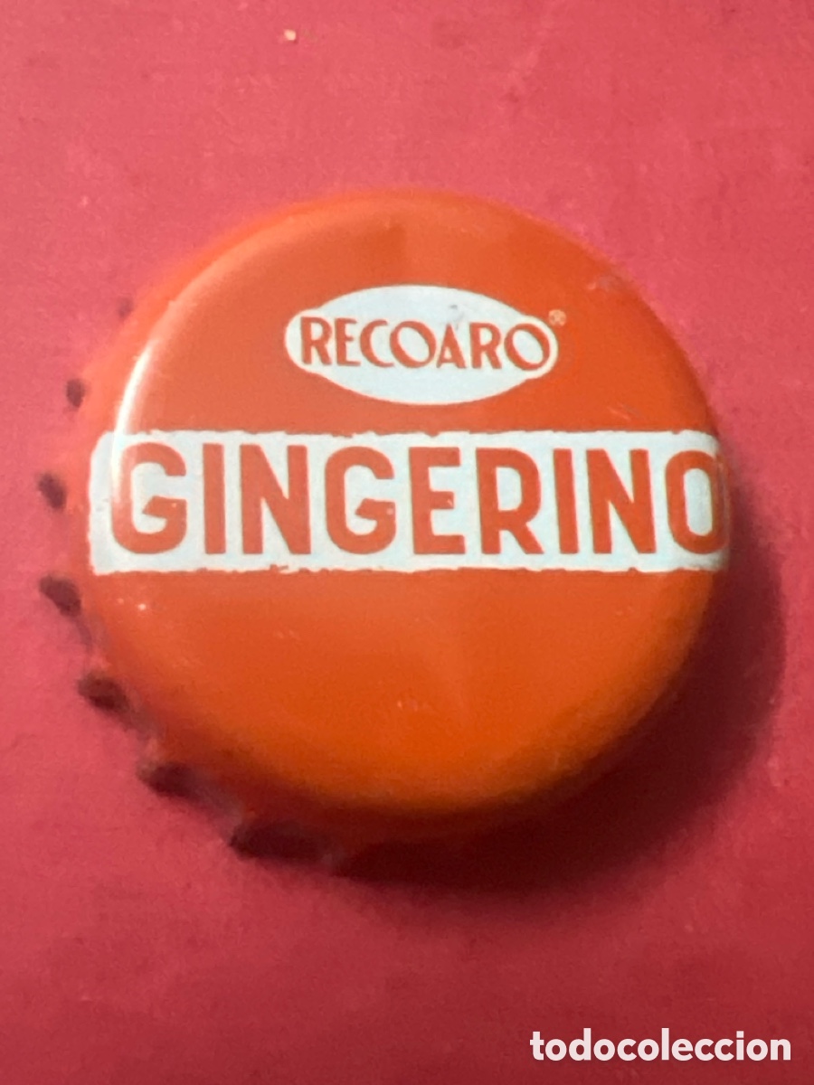 Otras botellas y bebidas antiguas de colecci&oacute;n: T4/X73/E6. CHAPA - Soda/Refresco - Recoaro Gingerino