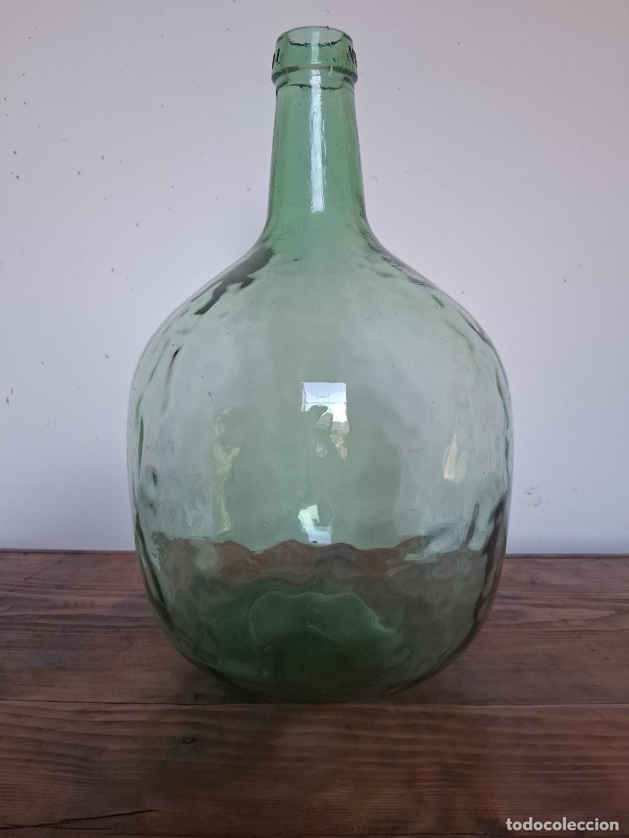 Otras botellas y bebidas antiguas de colecci&oacute;n: Botella garrafa damajuana cristal de 8 litros viresa