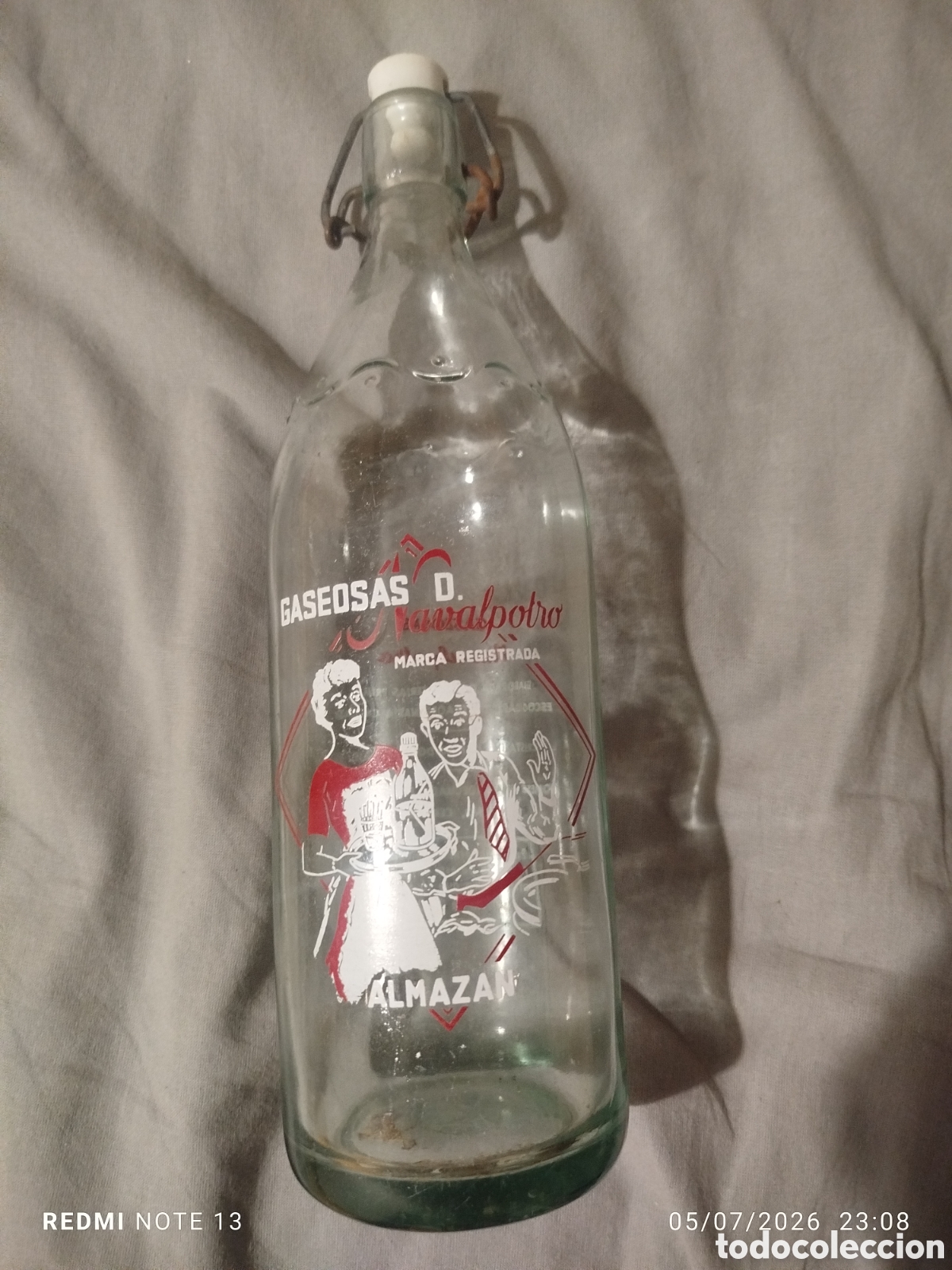 Otras botellas y bebidas antiguas de colecci&oacute;n: Botella gaseosa D navalpotro