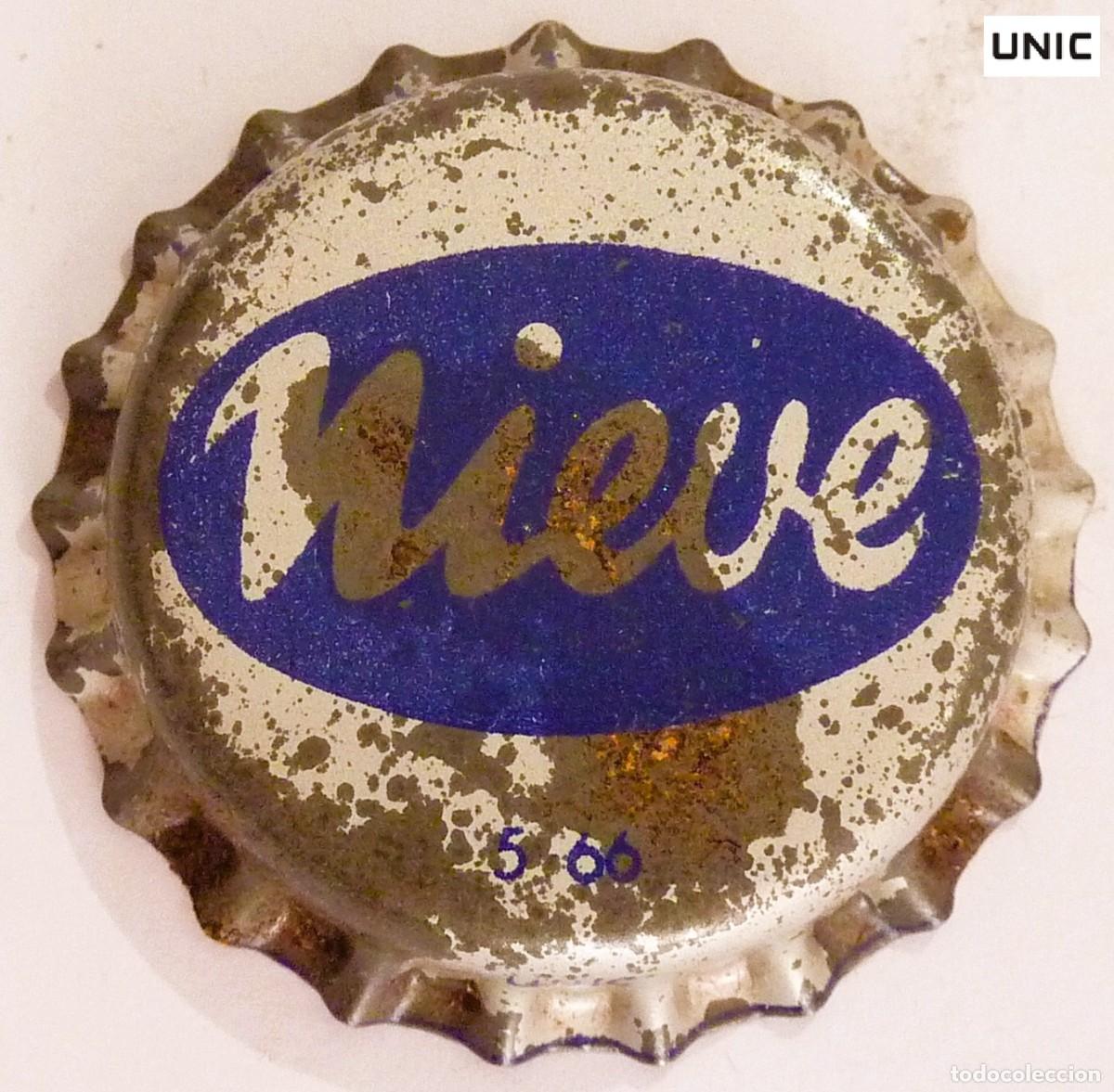 Colecionismo de Outras Garrafas e Bebidas: Chapa Leche NIEVE Barcelona 1966 xapa kronkorken tappi bottle cap capsule SIN USAR - JV