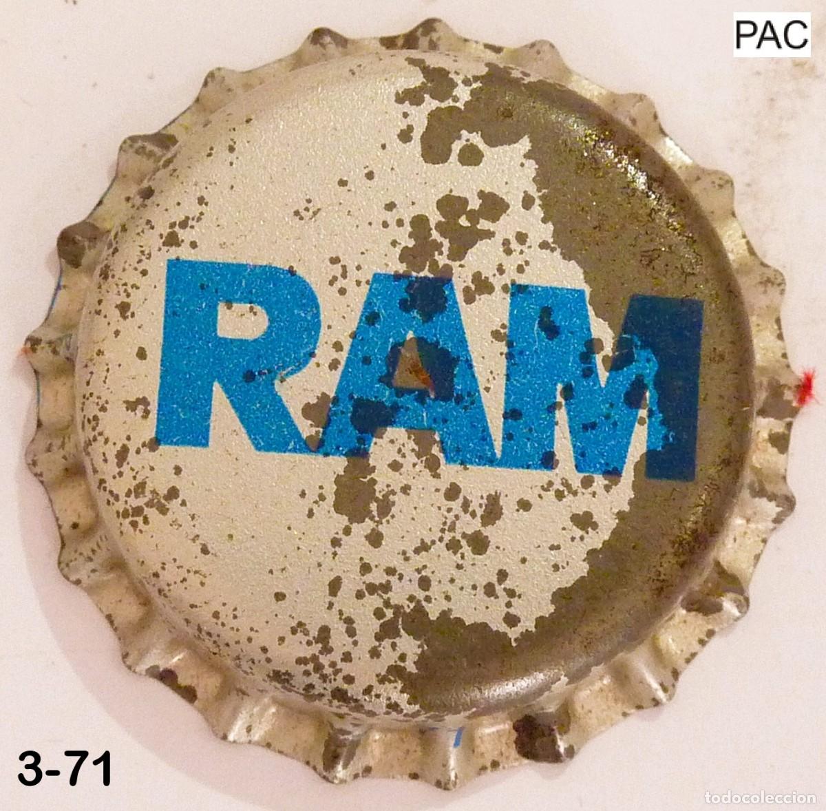 Colecionismo de Outras Garrafas e Bebidas: Chapa Leche RAM 1971 xapa kronkorken tappi bottle cap capsule SIN USAR - JV
