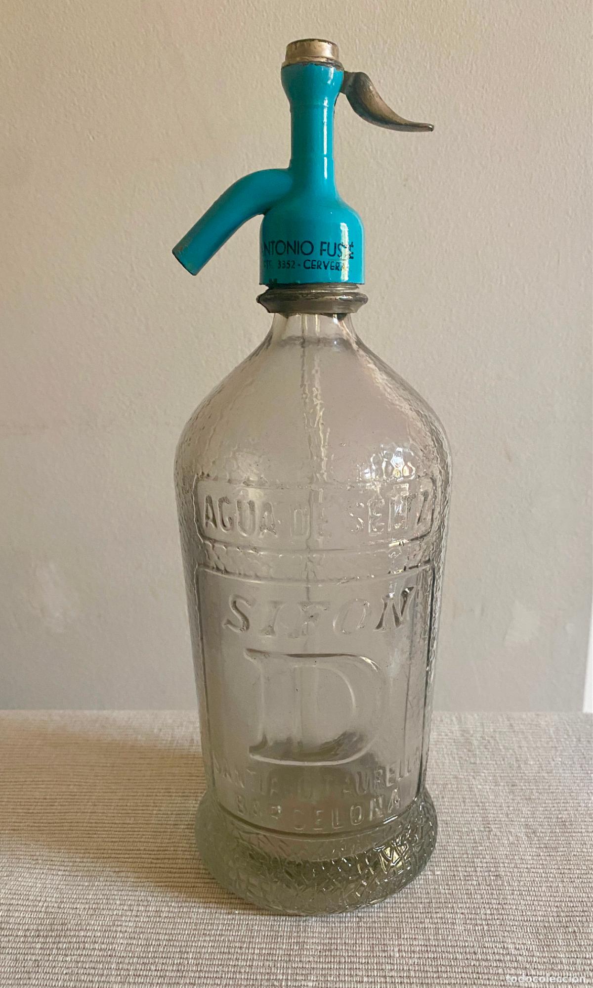Otras botellas y bebidas antiguas de colecci&oacute;n: ANTIGUO SIF&Oacute;N SANTIAGO DAURELLA de BARCELONA &Uacute;NICO