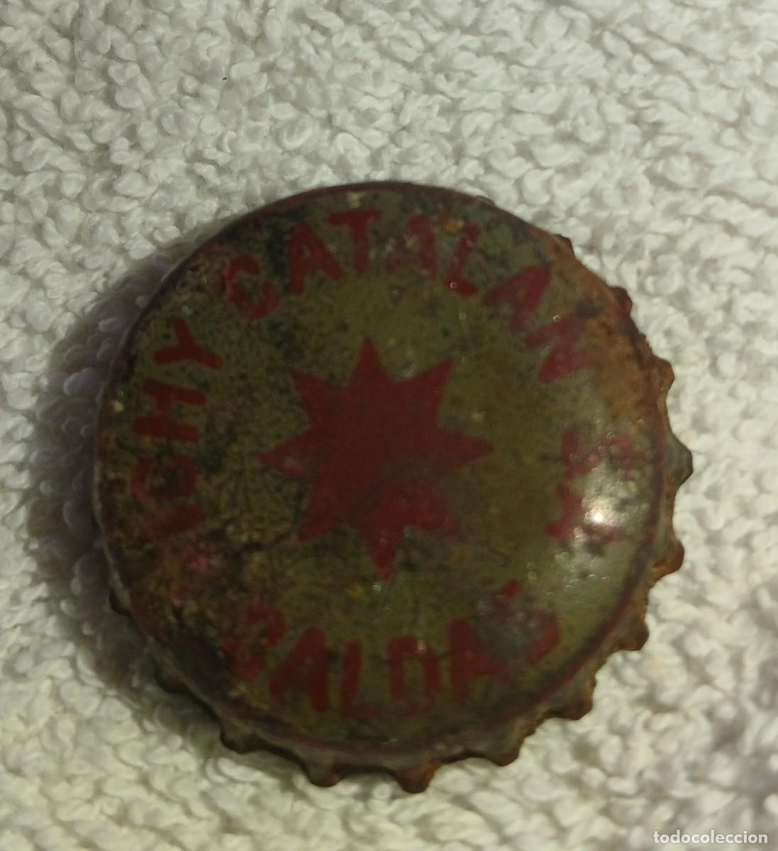 Otras botellas y bebidas antiguas de colecci&oacute;n: Antigua chapa corona de metal de vichy catal&aacute;n s.a caldas modelo poco visto