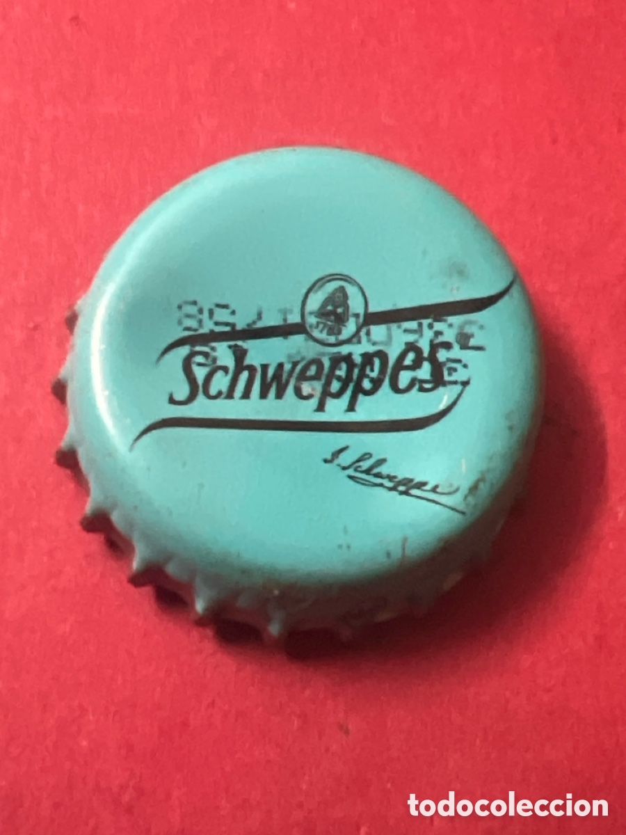 Otras botellas y bebidas antiguas de colecci&oacute;n: T4/X86/J1. CHAPA REFRESCO/SODA - Schweppes - HOLANDA