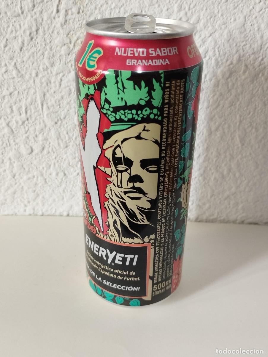 Otras botellas y bebidas antiguas de colecci&oacute;n: BOTE - LATA BEBIDA ENERGETICA ENERYETI INFRA MUNDO- SABOR GRANADINA - SELECCION ESPA&Ntilde;OLA DE FUTBOL