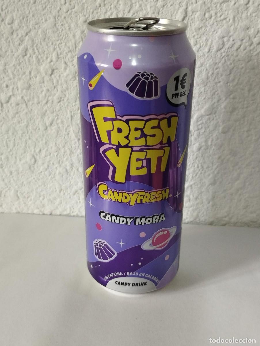 Otras botellas y bebidas antiguas de colecci&oacute;n: BOTE - LATA BEBIDA ENERGETICA FRESH YETI CANDY MORA