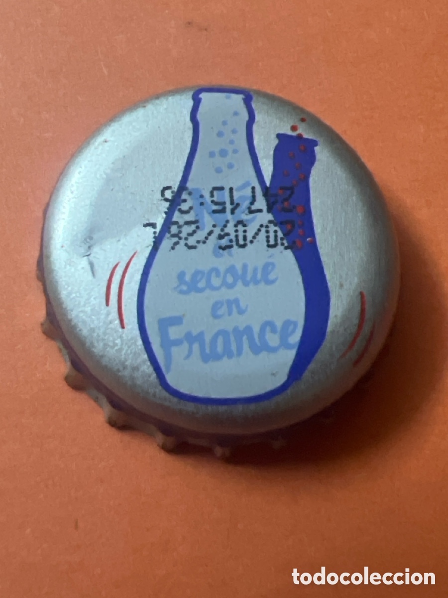Collecting other Bottles and Drinks: T4/X83/L1. CHAPA - Soda/Refresco -N&eacute; et secou&eacute; en France - FRANCIA