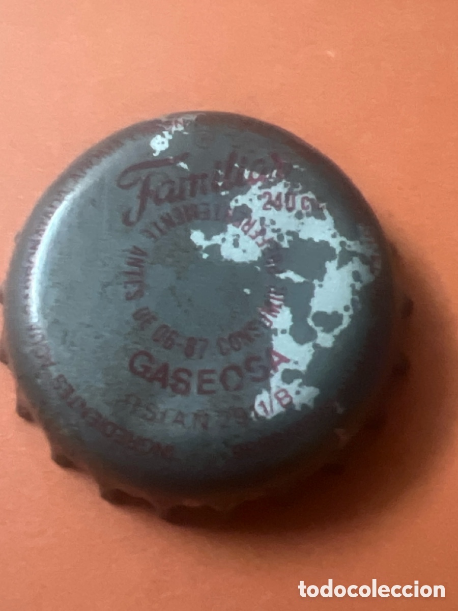 Otras botellas y bebidas antiguas de colecci&oacute;n: T4/X100/B4 CHAPA GASEOSA - FAMILIAS GASEOSA - 1987