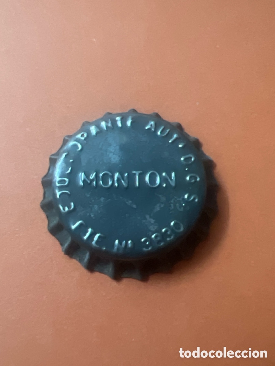 Otras botellas y bebidas antiguas de colecci&oacute;n: T4/X100/C1. ANTIGUA CHAPA O TAPON CORONA DE GASEOSAS MONTON, DE TUDELA - SIN ABRIR