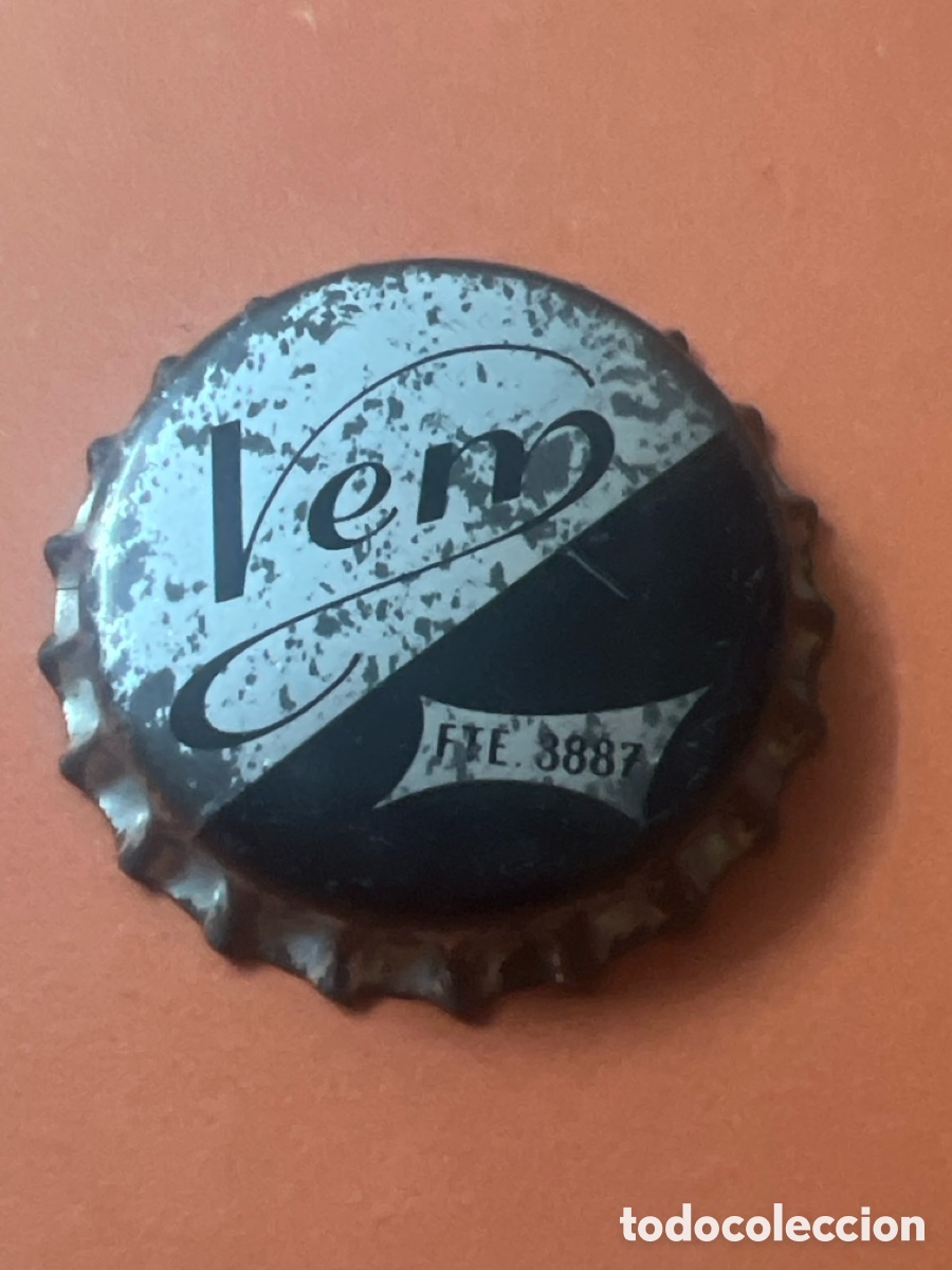 Otras botellas y bebidas antiguas de colecci&oacute;n: T4/X100/E6. TAPON CORONA CAPSULA CHAPA SODA/REFRESCO GASEOSA VEM (ESPA&Ntilde;A) - CON CORCHO