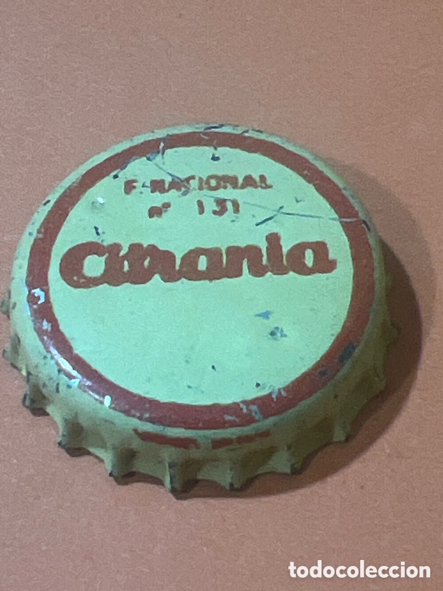 Otras botellas y bebidas antiguas de colecci&oacute;n: T4/X94/C1. CHAPA CORONA REFRESCO CITRANIA - CON CORCHO
