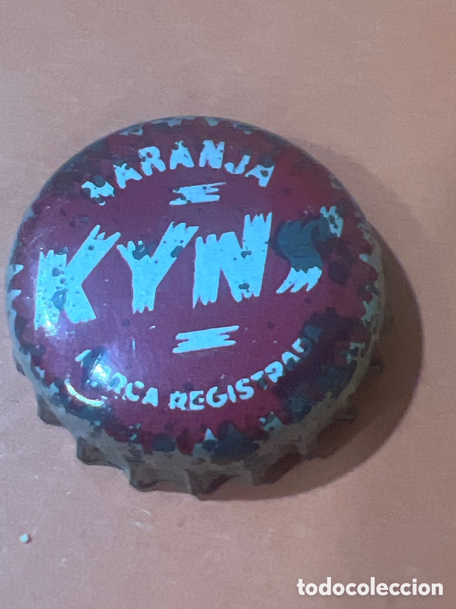 Otras botellas y bebidas antiguas de colecci&oacute;n: T4/X94/D4. TAPON CORONA CHAPA BOTTLE CAP KRONKORKEN CAPSULE TAPPI REFRESCO KYNS NARANJA