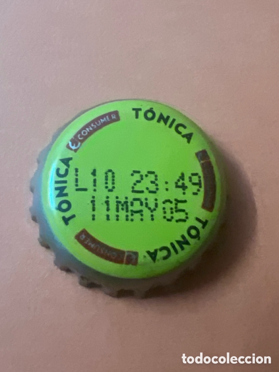 Otras botellas y bebidas antiguas de colecci&oacute;n: T4/X99/Q3. Chapa Espa&ntilde;a tonica refresco tapon corona