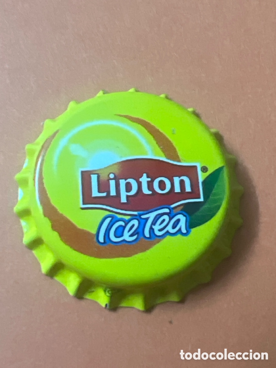 Otras botellas y bebidas antiguas de colecci&oacute;n: T4/X95/J3. CHAPA DE LIPTON ICE TEA - BEBIDA T&Eacute; - SIN ABRIR
