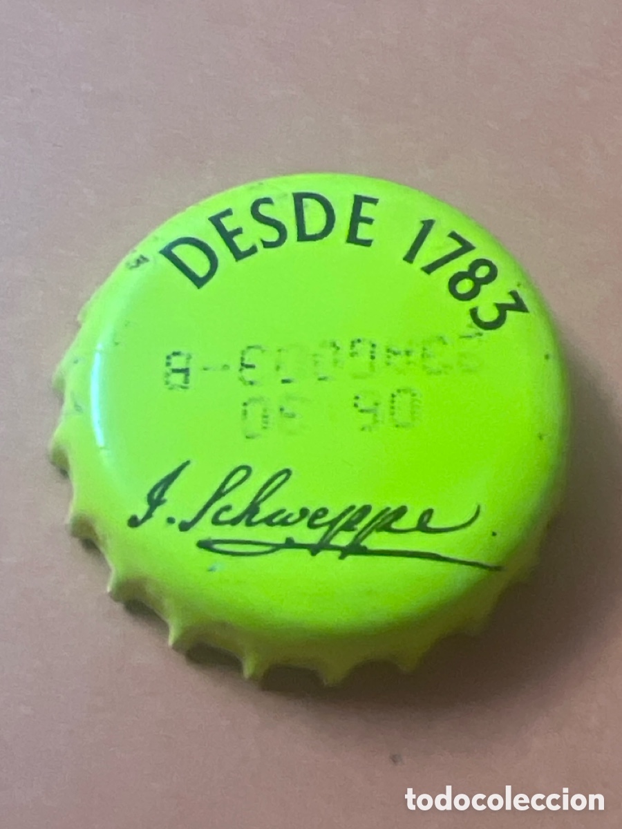 Collectionnisme d'Autres Bouteilles et Boissons : T4/X95/N2. Chapa T&oacute;nica Schweppes - Desde 1783