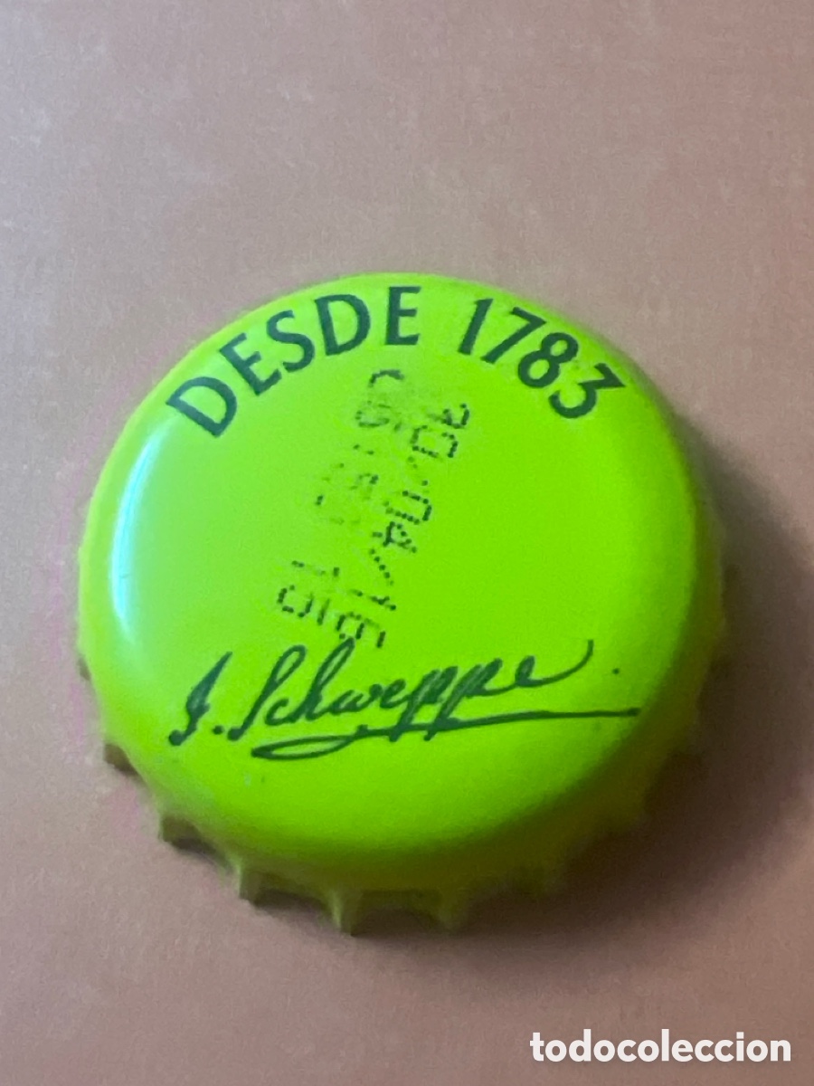 Otras botellas y bebidas antiguas de colecci&oacute;n: T4/X95/N3. Chapa T&oacute;nica Schweppes - Desde 1783